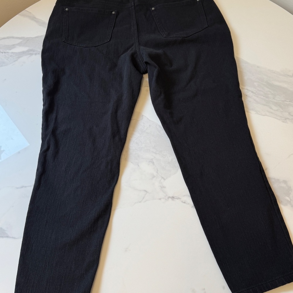 Kim Gravel Belle Black Jeans — Size 18WP, Comfy Stretch, Priced to Sell